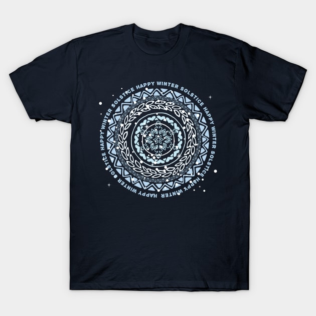 Winter Mandala T-Shirt by emma17